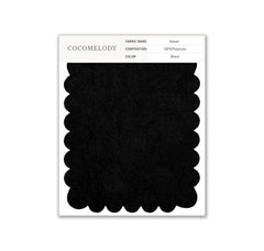 Velvet Fabric Swatch in Single Color SWVT19004 - COCOMELODY