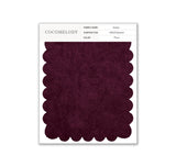 Velvet Fabric Swatch in Single Color SWVT19004 - COCOMELODY