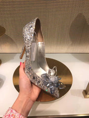 Crystal Pointy Stiletto Heels 537627411224 - COCOMELODY