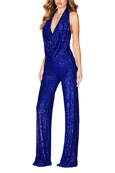 Jumpsuit Maxi Sequins Formal Evening Dresses 678030856246 - COCOMELODY