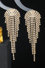 Rhinestone/Tassels Drop Earrings 751330283865 - COCOMELODY