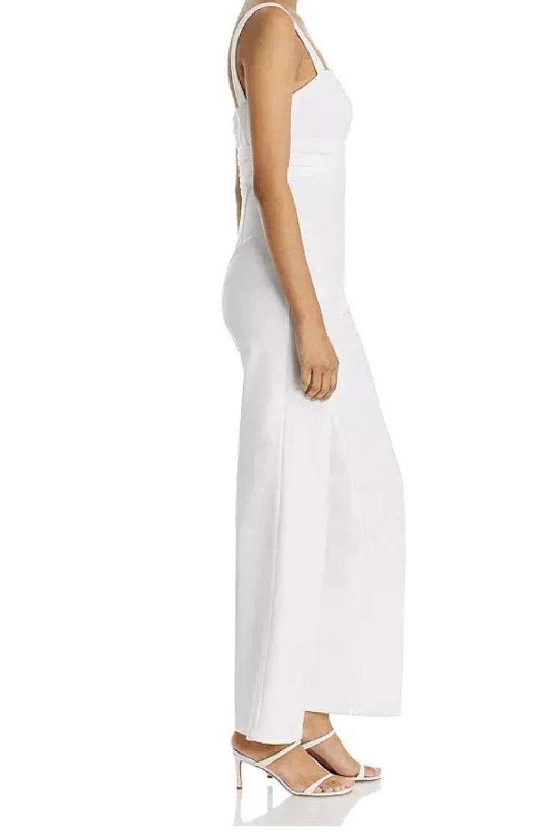 V-Neck Ankle Length Chiffon Wedding Jumpsuit 969348227585 - COCOMELODY
