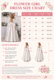 A-Line Satin Bow Shoulder Straps Sleeveless Flower Girl Dresses 955761680626