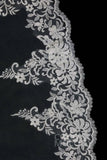 One-tier Lace Edge Tulle Waltz Veils with Appliques AV160026 - COCOMELODY