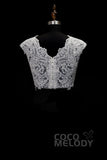 Timeless Ivory Lace Cap Sleeve Wedding Wrap CX0015003 - COCOMELODY