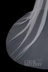 Perfect Chapel Train Tulle Wedding Skirt TR18003 - COCOMELODY