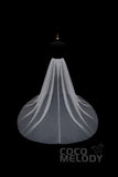 Perfect Chapel Train Tulle Wedding Skirt TR18003 - COCOMELODY