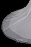 Classic Chapel Train Tulle Wedding Skirt TR18005 - COCOMELODY