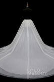 Classic Chapel Train Tulle Wedding Skirt TR18005 - COCOMELODY
