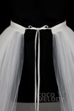 Classic Chapel Train Tulle Wedding Skirt TR18005 - COCOMELODY