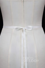 Elegant Ribbons Wedding Sash with Rhinestone YD18003 - COCOMELODY