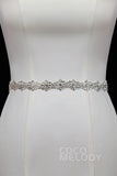 Romantic Tulle Wedding Sash with Rhinestone YD18006 - COCOMELODY