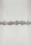 Romantic Tulle Wedding Sash with Rhinestone YD18006 - COCOMELODY