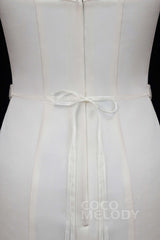 Romantic Tulle Wedding Sash with Rhinestone YD18006 - COCOMELODY