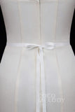 Ribbons Wedding Sash with Rhinestone Imitation Pearl YD18007 - COCOMELODY