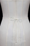 Tulle Wedding Sash with Rhinestone Imitation Pearl YD18005 - COCOMELODY