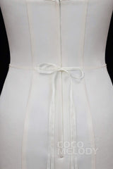 Tulle Wedding Sash with Rhinestone Imitation Pearl YD18005 - COCOMELODY