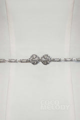 Charming Satin Wedding Sash with Rhinestone YD18010 - COCOMELODY