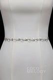Fancy Ribbons Wedding Sash with Rhinestone YD18008 - COCOMELODY