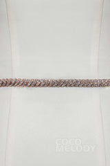 Fashion Alloy Wedding Sash with Rhinestone YD18009 - COCOMELODY
