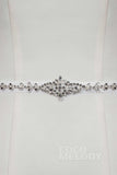 Chic Ribbons Wedding Sash with Rhinestone YD18001 - COCOMELODY