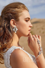 Chic Alloy and Zircon Wedding Bracelets HL17006 - COCOMELODY
