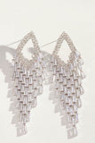 Zircon long tassel earrings 866081670499 - COCOMELODY