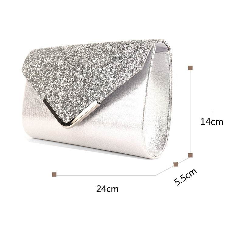 Shiny rhinestone small envelope bag 706744649389 - COCOMELODY