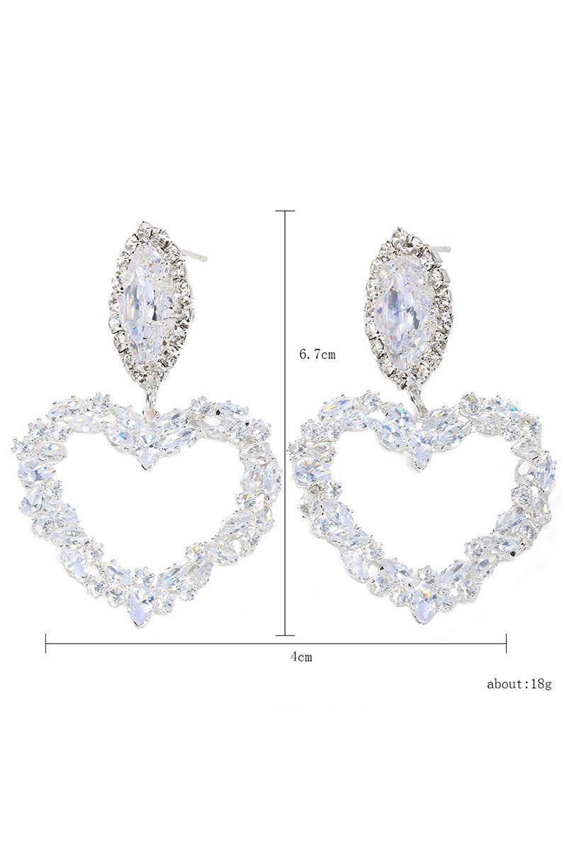 Alloy Earrings with Rhinestone 668172688839 - COCOMELODY