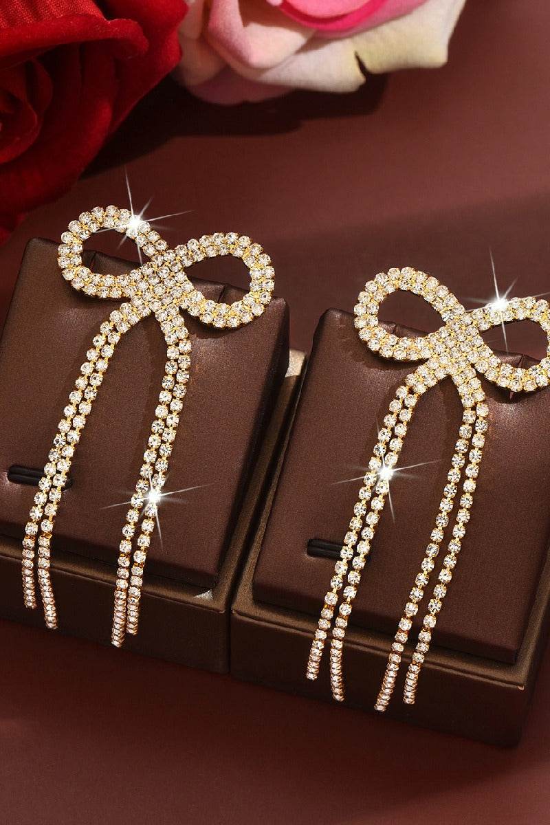 Rhinestone/Tassels Drop Earrings 921419280336 - COCOMELODY