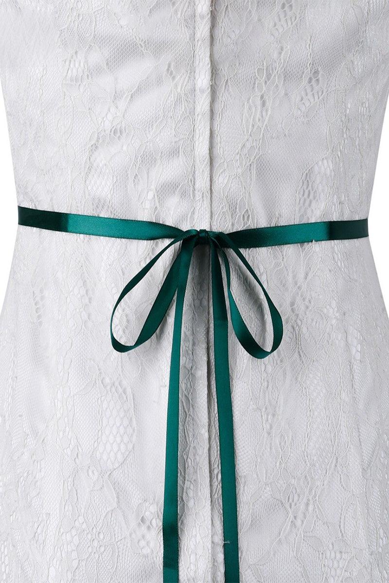 Ribbons Wedding Sash with Rhinestone Imitation Pearl 837366894589 - COCOMELODY