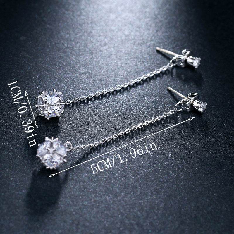 Luxurious Rhinestone Drop Earrings 807755948937 - COCOMELODY