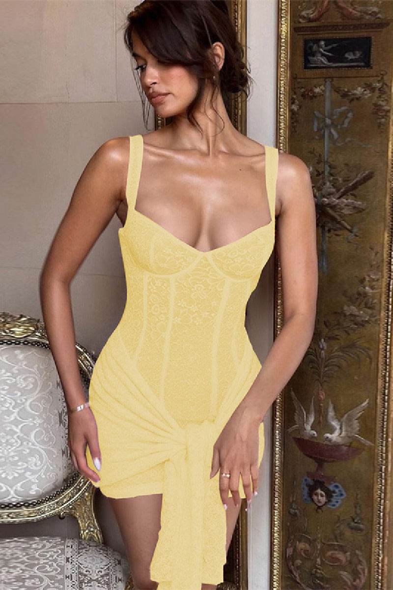 Sheath Mini Lace Cocktail Wedding Guest Dresses 904481144708 - COCOMELODY