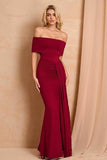 Sheath-Column Elastic Cloth Maxi Formal Wedding Guest Dresses B0FL2J69MM - COCOMELODY