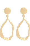 Drop shape striking surface stylish simple atmospheric earrings 676473740910 - COCOMELODY