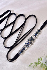 Ribbons Wedding Sash with Rhinestone Imitation Pearl 839584357990 - COCOMELODY