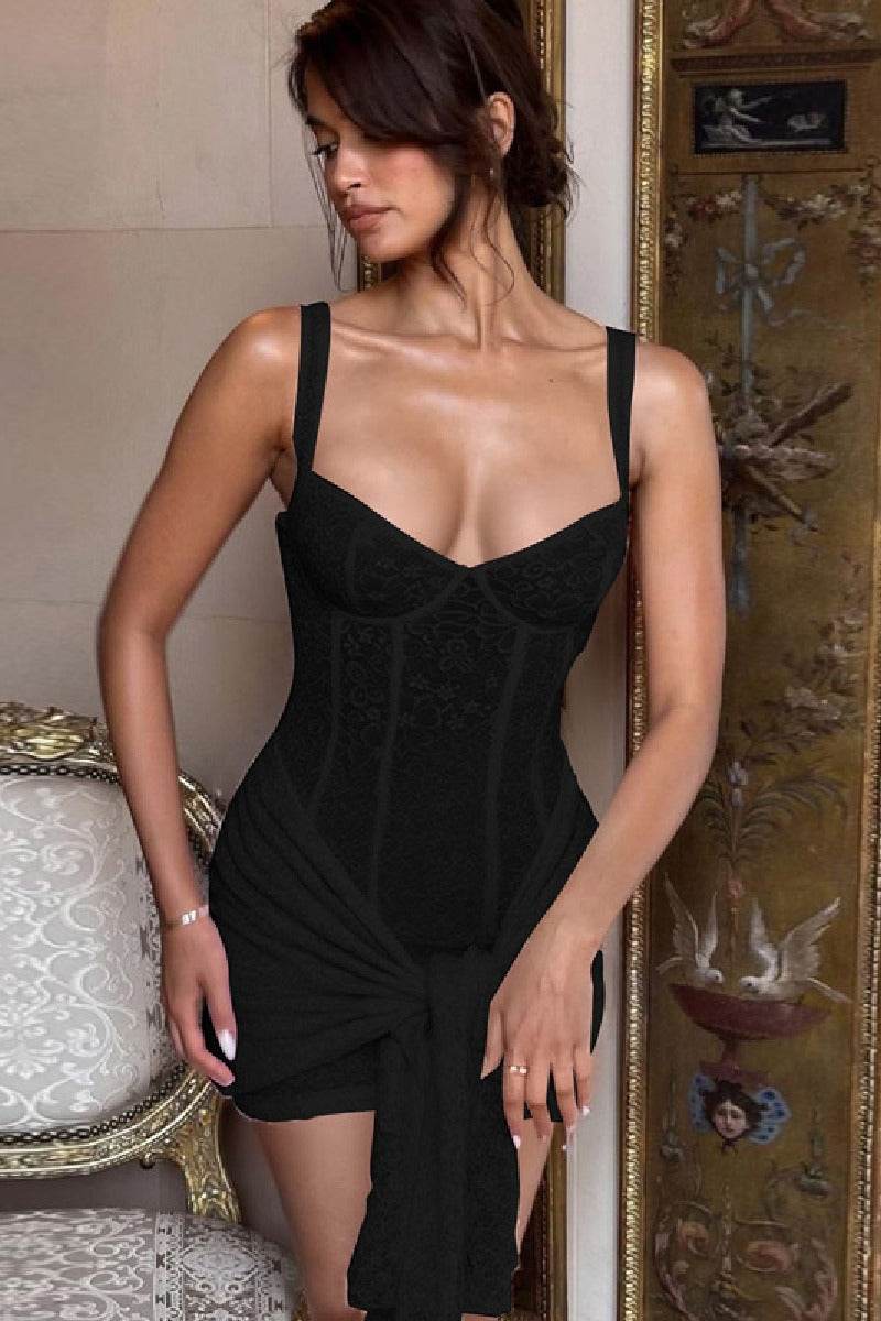 Sheath Mini Lace Cocktail Wedding Guest Dresses 904481144708 - COCOMELODY