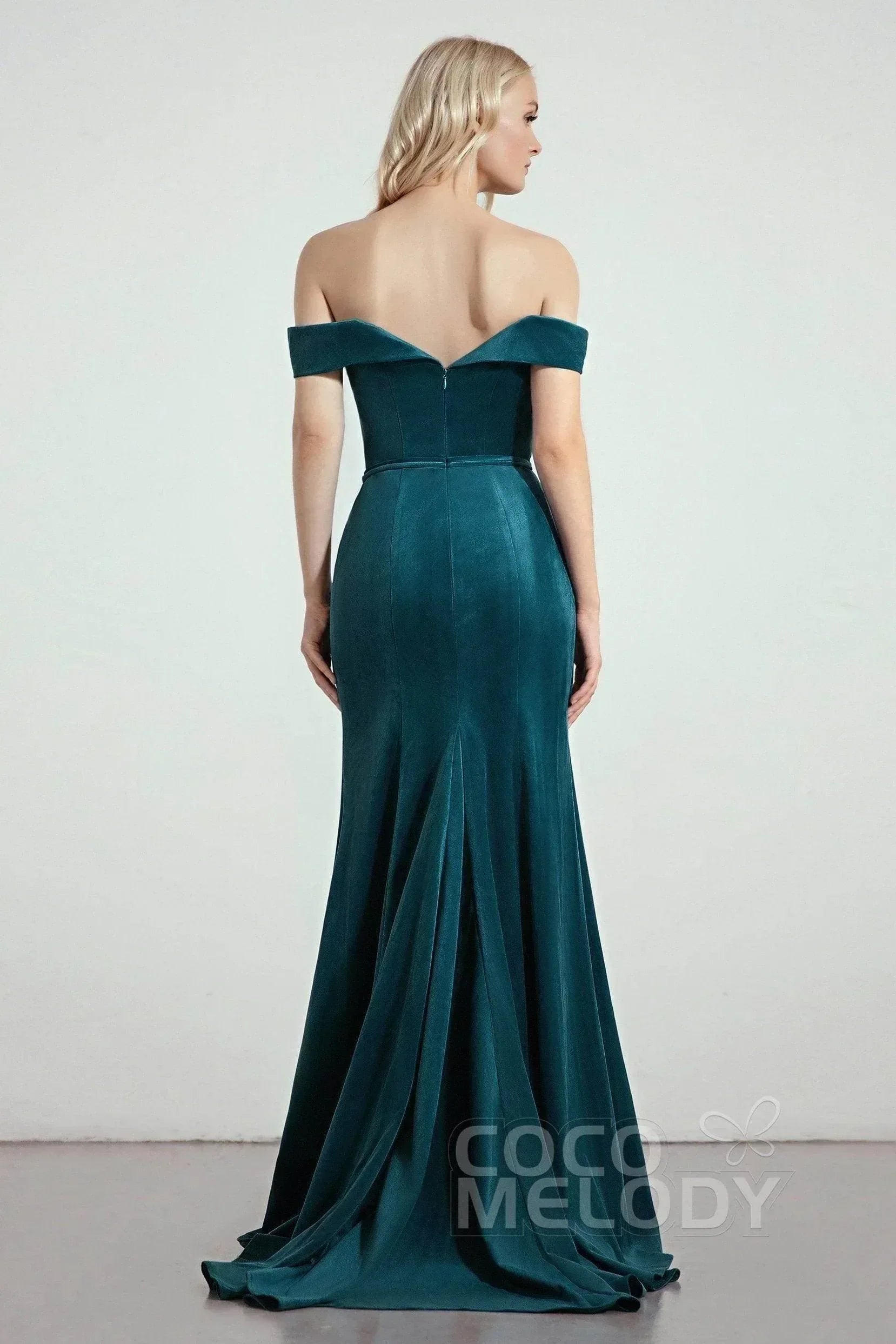 Trumpet-Mermaid Sweep-Brush Train Dresses CB0271CS - COCOMELODY