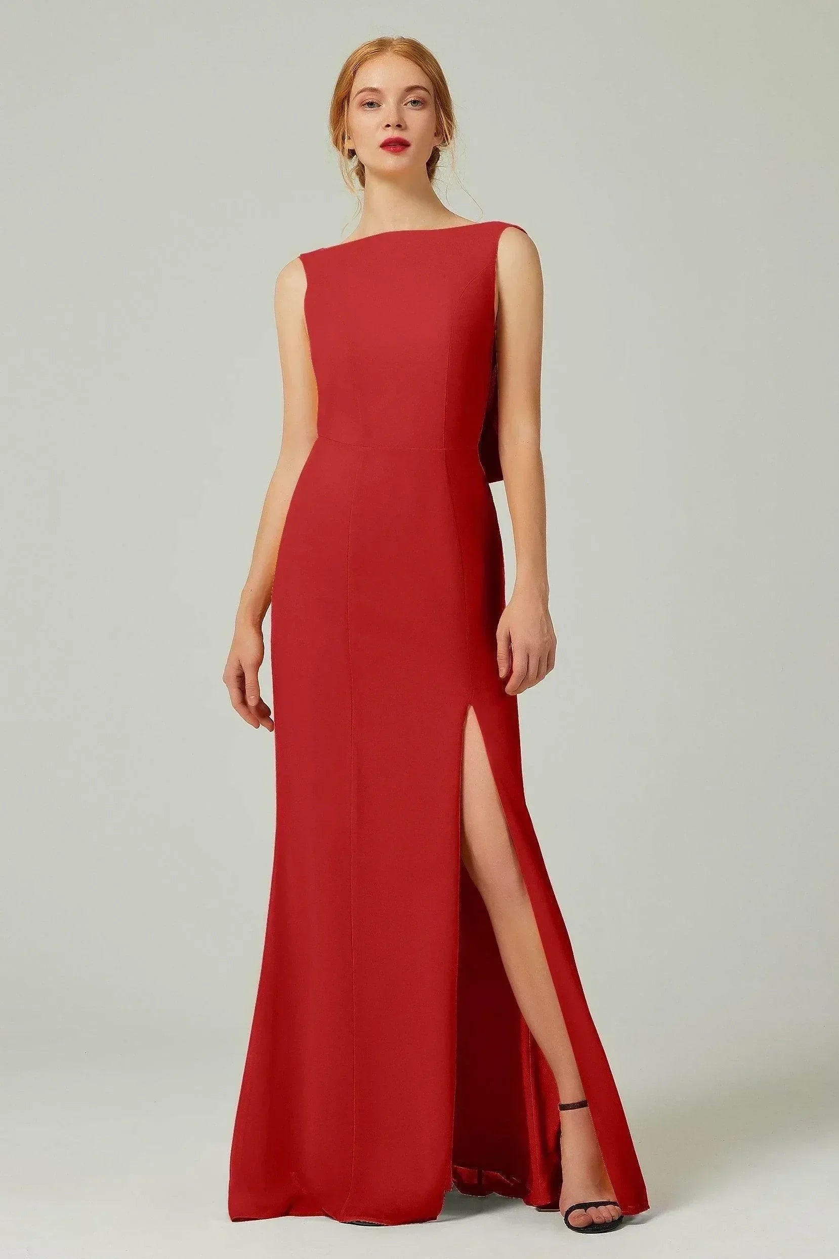 Sheath-Column Sweep-Brush Chiffon Dresses CB0310CS - COCOMELODY