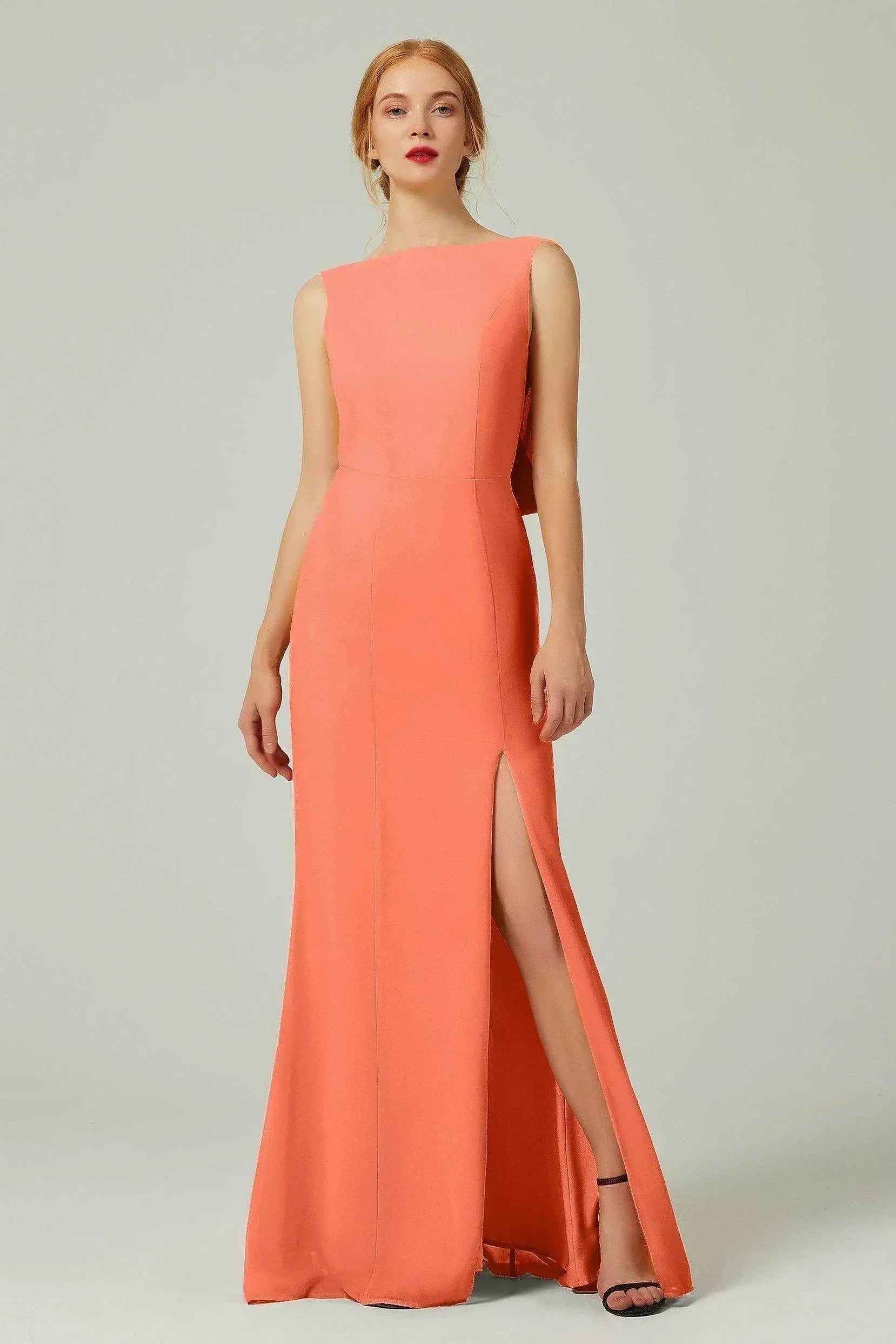 Sheath-Column Sweep-Brush Chiffon Dresses CB0310CS - COCOMELODY