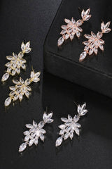 Luxurious Rhinestone Drop Earrings 693880171426 - COCOMELODY