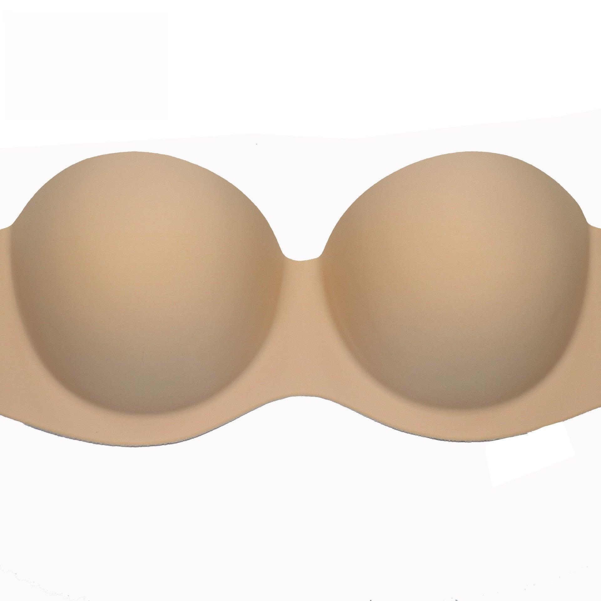 Fashion style silicone bra Young women's evening gown lingerie strapless invisible push-up bra 569429955936 - COCOMELODY