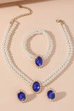 Classic Pearl/Bracelet/ Wedding Earrings/Necklace Jewelry Sets (Set of 3) 808578164285 - COCOMELODY