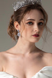 Copper Alloy Earrings with Zircon CE0133 - COCOMELODY
