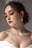 Copper Alloy Earrings with Zircon CE0133 - COCOMELODY