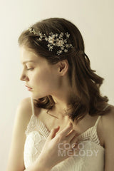 Alloy Headbands with Pearl and Rhinestone CH0310 - COCOMELODY