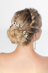 Alloy Headbands with Pearl Rhinestone CH0374 - COCOMELODY