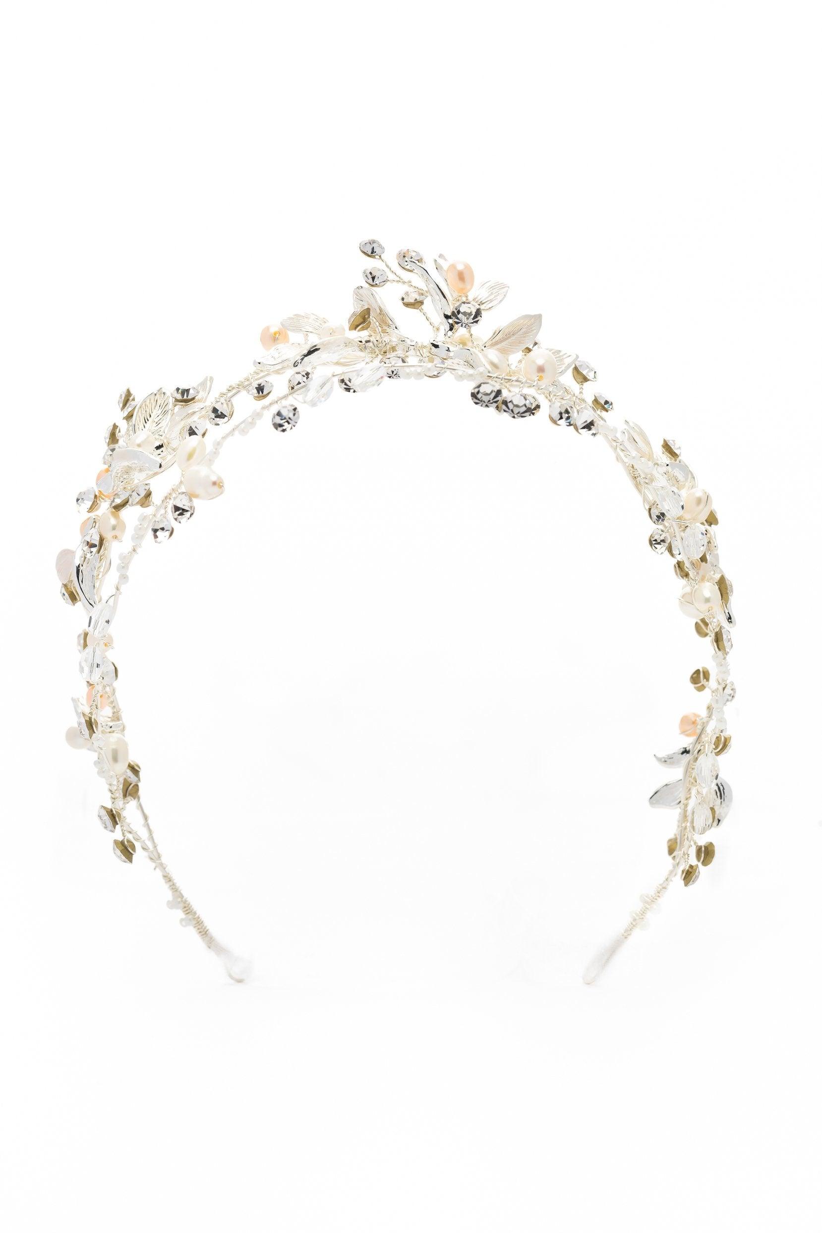 Alloy Headbands with Pearl Rhinestone CH0375 - COCOMELODY
