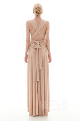 Asymmetrical High-Low Knitted Bridesmaid Dress COED16001 - COCOMELODY