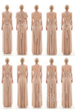 Asymmetrical High-Low Knitted Bridesmaid Dress COED16001 - COCOMELODY
